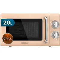 Cecotec 01709, Werkblad, Magnetron met grill, 20 liter, 700 watt, Roterend, Beige, Roestvrij staal