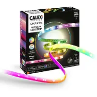 Calex Smart LED Strip - 10M, RGBIC+CCTIC, Wifi Bedienbaar, Muzieksynchronisatie, Binnengebruik, 1400 Lumen, Slimme Lichtstrip, Smart Verlichting
