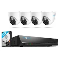 Reolink REO NVS8-12MD4 - Netwerkvideorecorder set, inclusief 4 camera's
