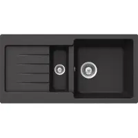 Schock spoelbakken, model TYPOS D-150S, in de kleur NERO