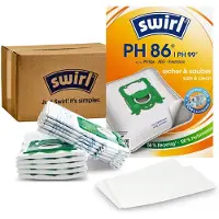 Swirl PH 86 EcoPor stofzuigzakken (10 stuks), scheurvaste stofzuigzakken voor diverse apparaten