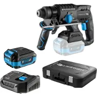 Högert TECHNIK Borstelloze accuboormachine set, 18V, 2,0 Joule slagenergie, met beitels