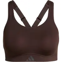 Adidas Sport bh 'Optime' chocoladebruin / donkergrijs