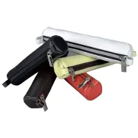 Alassio 43048 - Etui van echt leer, opbergrol in limoengroen, opbergzak