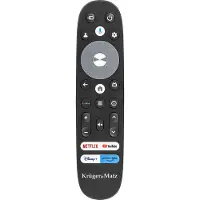 OEM Kruger&Matz Google TV-afstandsbediening met spraakbesturing en sneltoetsen voor streaming