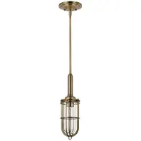 FEISS LED Hanglamp Urban Restoration | 1X E27 Max 60W | IP44 | Dimbaar | Dark Antique Brass