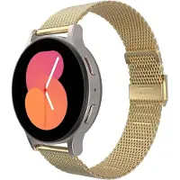 Cazy horlogebandje geschikt voor Samsung Galaxy Watch Bandje (Silksteel) - Smartwatchbandjes - Universeel bandje geschikt voor Samsung Galaxy Watch 7 / Watch 6 / Watch 5 / Watch 4 / Watch FE - Goud