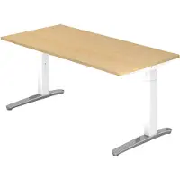Hjh OFFICE PRO XTRA XB 16 WC - Esdoorn 160 x 80 Tafelhoogte I In hoogte verstelbaar
