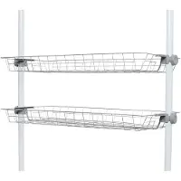 Wenko Organizer Model Herkules Draadmanden van staal, uitbreiding voor het telescoop-systeem Herkules (set, 2-delig)