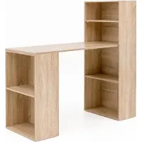 Wohnling Bureau WL5.693 met plank, afmetingen 120 x 120 x 53 cm, uitvoering: Sonoma hout