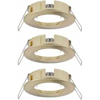 Paulmann 92483 EBL Choose Inbouwring Set van 3 stuks 10 W Messing (geborsteld)