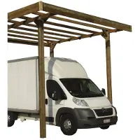 Solid Carport Base S7761 306x506x400cm