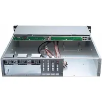 Inter-Tech IPC 2U-2404L - 2U rackmontage - micro ATX - SATA/SAS - Hot-swap - geen voeding (ATX) nodig