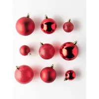 HEMA Kerstballen Set Rood - 44 Stuks (bordeauxrood)