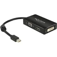DeLOCK DisplayPort / VGA / HDMI / DVI Adapter [1x Mini-DisplayPort stekker - 1x VGA-bus, HDMI-bus, DVI-bus 24+1-polig] Z
