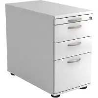 Hjh OFFICE PRO SIGNA SC40 BM - Rolcontainer Wit Hout met ophangsysteem Metalen handgreep