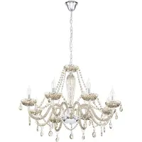 Eglo Cognac kroonluchter Basilano 8-lichts 82cm