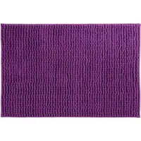 MSV Badkamerkleed/badmat voor op de vloer - paars - 60 x 90 cm - Microvezel - Badmatjes