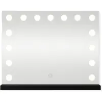 Sensahome Make-upspiegel Pro – Hollywood-stijl make-upspiegel met 12 dimbare LED-lampen, 3 lichtstanden, 60 x 40 cm – Zwart