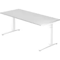 Hjh OFFICE PRO XTRA XB 19 WW - Wit 180 x 80 Tafelhoogte I In hoogte verstelbaar