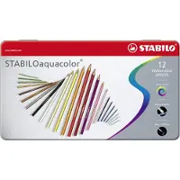 Stabilo Aquacolor Potloden 12 Kleuren Multi multi Hout Hobbypotlood