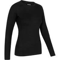 Gripgrab - Merino Blend Thermal Lange Mouw Herfst Winter Fiets Ondershirt voor Dames Thermoshirt met Merinowol - Zwart - Vrouwen - Maat M