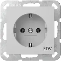Gira veiligheidscontactdoos, type F, met de aanduiding "EDV", stopcontact
