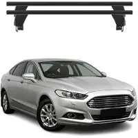 Menabo dakdrager basissteun voor Ford Mondeo mk5, modeljaren 2014-2022, met ABE-certificering, aluminium, zwart, 2 stuks