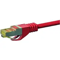 Danicom RJ45 netwerkkabel S/FTP (PiMF), met CAT 7 kernkabel, rood, 5 meter