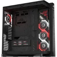 Asus GEH ROG CRONOX GR801 CURVE TG ARGB Midi-tower PC-behuizing Zwart 4 voorgeïnstalleerde LED-ventilators, Zijvenster