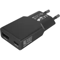 4smarts Netadapter PDPlug Slim Duos, 30W, GaN, 1C + 1A, zwart