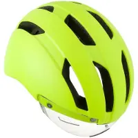 Agu Urban Pedelec - Speed Pedelec Helm - 54-58cm - NTA-8776 - Met Vizier - In-mold - Unisex - Geel