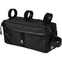 Agu Venture Bar Bag - Stuurtas - Fietsentas - 2L - Zwart - Waterafstotende YKK Rits - 3M Reflectie - Afneembare Schouderband - Gerecycled Polyester
