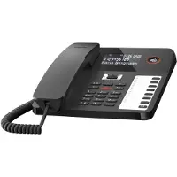 Gigaset DESK 800A, Analoog telefoon, Telefoon met kabel, Luidsprekerfunctie, 200 contacten, Zwart