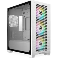 Cooler Master Elite 301 Lite, Mini-tower, PC, Wit, ITX, Micro ATX, Processor, Kunststof, Gehard glas, 16,4 cm