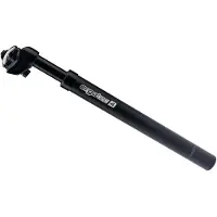 Ergotec Aluminium zadelpen - - SP-4.0 - 27.2x350 mm - Zwart - Aluminium - Lichtgewicht - Unieke maat