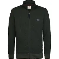 Petrol Industries Sweatvest groen / zwart / wit