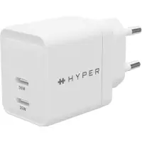 Targus HyperJuice Netvoedingsmodule 35 W 2x USB-C Wit Binnen