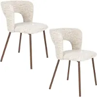 Housecraft living Chelsea Eetkamerstoelen Beige - Set van 2