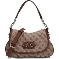 GUESS Schoudertas 'Samantha' camel / sand / chocoladebruin
