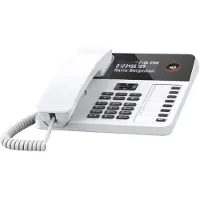 Gigaset DESK 600, Analoog telefoonapparaat, Telefoon met kabel, 100 nummers, Identificatie van de beller, Wit