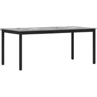 vidaXL Eettafel, 180 x 90 x 75 cm, houtvezel, rechthoekig