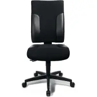Topstar Bureaudraaistoel | met synchroontechniek | zwart/zwart 420-540 mm | zonder armleuningen draagvermogen 110 kg | 1 stuk - TF200S100