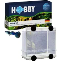 Hobby Aquaristik Nido 3.1 I 16 x 16 x 14 cm I Netkooi voor het scheiden van vissen tijdens het broeden