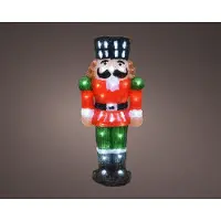 Décoris LED notenkraker buite h60 cm 60l multi