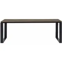 Ebuy24 Martinus tuintafel 100x210cm zwart,bruin.