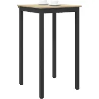 vidaXL Staande Bartafel Bewerkt hout Vierkant
