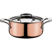 Spring Braadpan laag met deksel, Pan + steelpan, Koper
