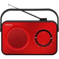 Aiwa R-190RD, draagbaar, analoog, AM, FM, 2 Watt, 80 - 20000 Hz, 10 cm
