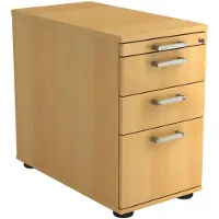 Hjh OFFICE PRO SIGNA SC40 CE - Rolcontainer Beuken Hout met ophangsysteem Chrome metaal handgreep